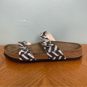 Birkenstock Birkis Tahiti Animal Print Arizona Style Sandal Adjustable Sz 10